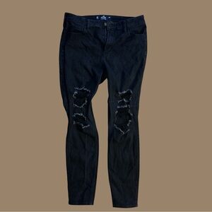 Hollister Distressed Black Jeans